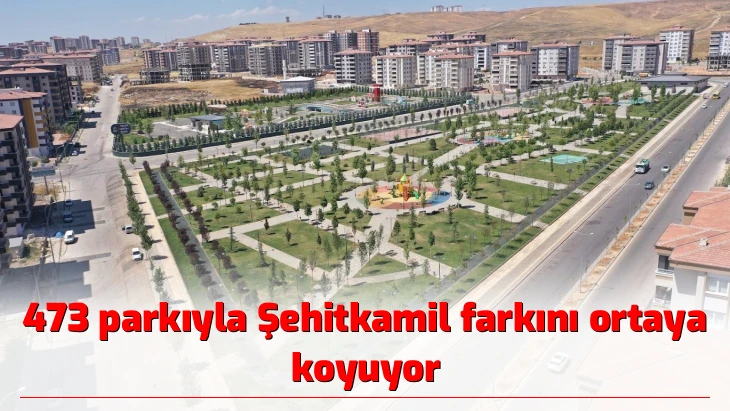 473 parkıyla Şehitkamil farkını ortaya koyuyor