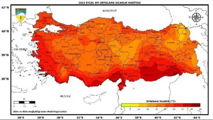 53 yılın en sıcak 7'nci yazı, en sıcak 6'ncı eylülü