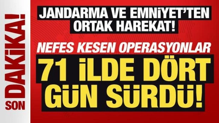 71 ilde "Mercek-16" operasyonu: 912 silah ele geçirildi!