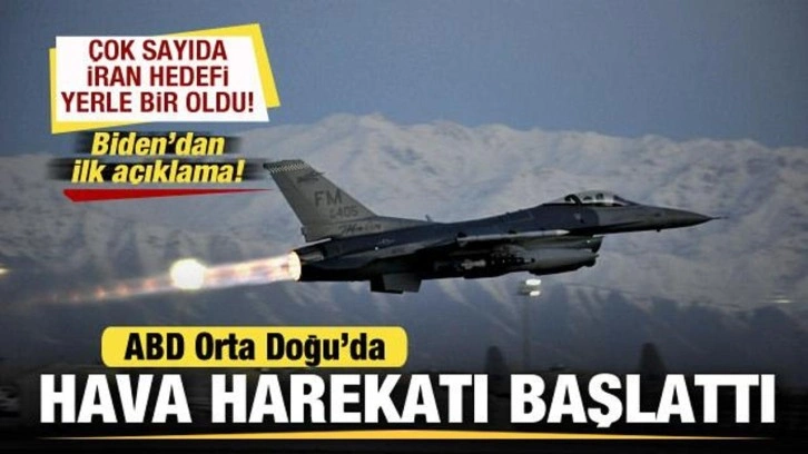 ABD'den Orta Doğu'ya hava harekatı! 85 İran hedefi vuruldu! Biden'dan ilk açıklama