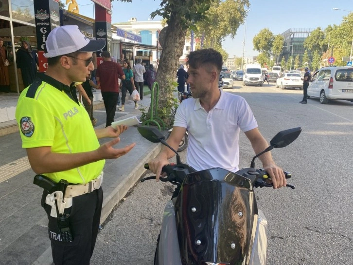 Adıyaman’da, ‘Kask’ denetimi yapıldı