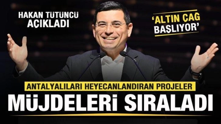 AK Parti adayı Hakan Tütüncü'den Antalyalıları heyecanlandıran projeler!