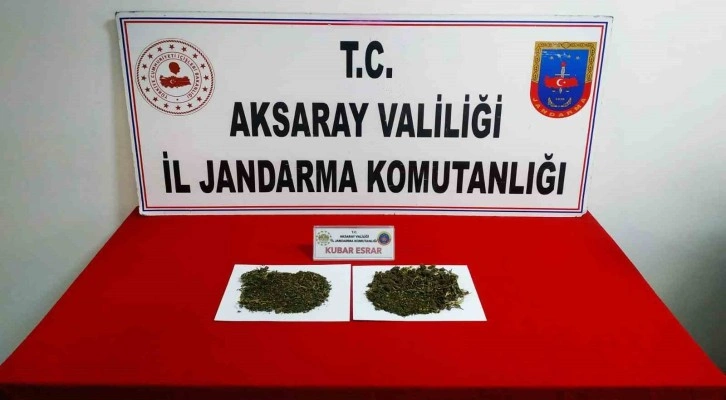 Aksaray’da jandarmadan uyuşturucu operasyonu