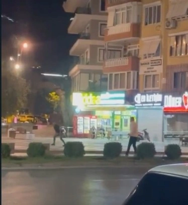 Alanya’da tartışma silahlı kavgaya döndü, o anlar kamerada