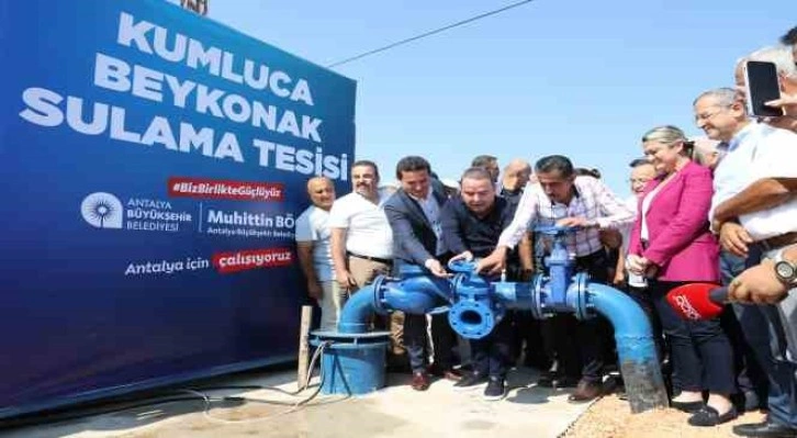 Antalya’da sulama birliklerinin elektrik maliyetlerinin yüzde 85’ini büyükşehir karşılıyor