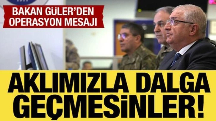 Bakan Güler'den müttefiklere mesaj: Aklımızla dalga geçmesinler!