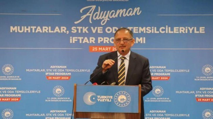 Bakan Özhaseki: Binlerce kişilik orduyla inşa için çalışıyoruz