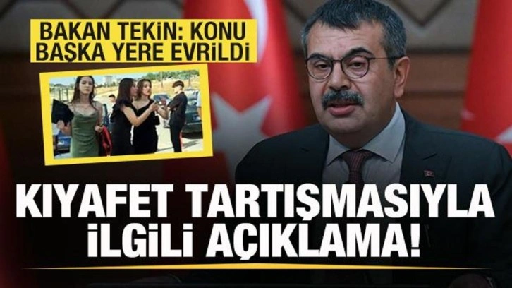 Bakan Tekin'den gündem olan kıyafet tartışmasına yorum: Konu başka yöne evrildi