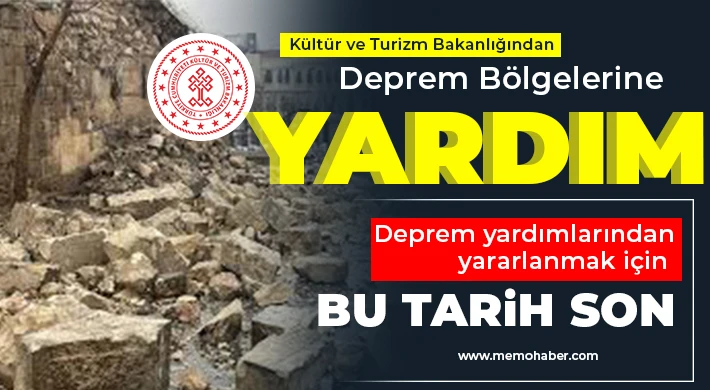 Bakanlıktan GAZİANTEP'e Deprem Yardımı 