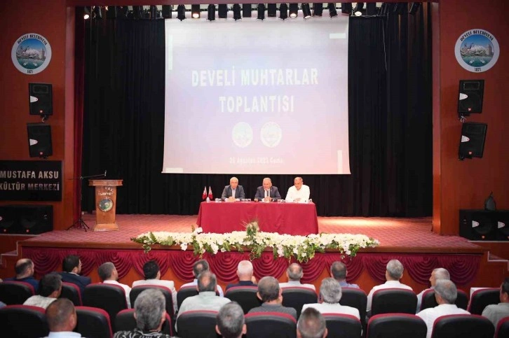 Başkan Büyükkılıç’tan Develi’de muhtarlarla istişare toplantısı