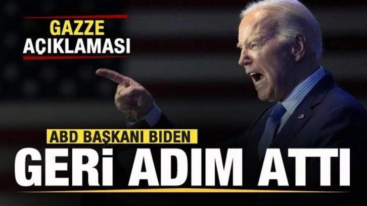 Biden geri adım attı! Son dakika Gazze açıklaması