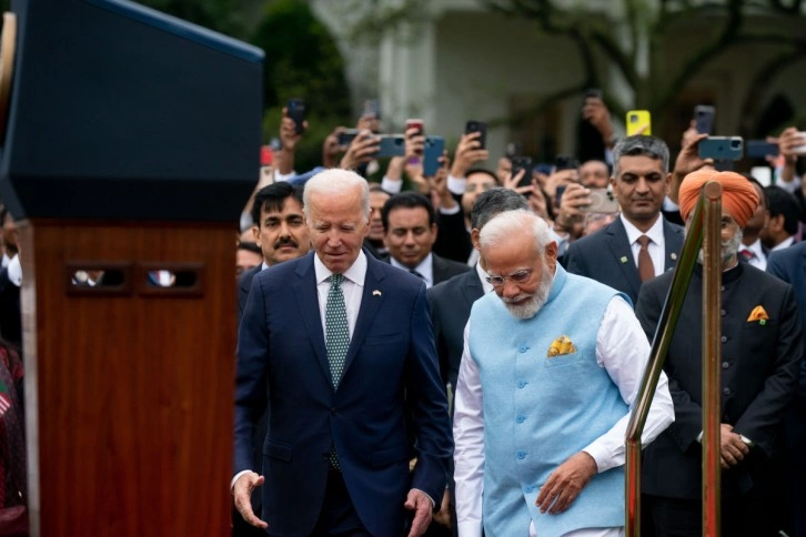 Biden, Modi’yi Beyaz Saray’da ağırladı