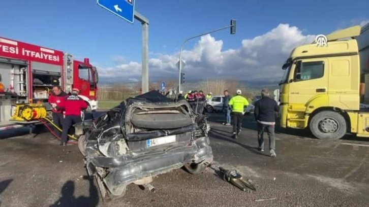 Bolu'da zincirleme kaza: 3 kişi yaralandı!