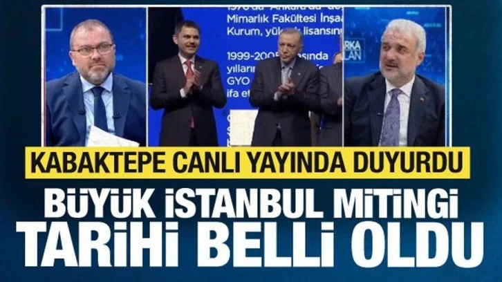 Büyük İstanbul mitingi için tarih belli oldu! Kabaktepe canlı yayında duyurdu