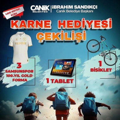 Canik’ten öğrencilere çekilişle hediye