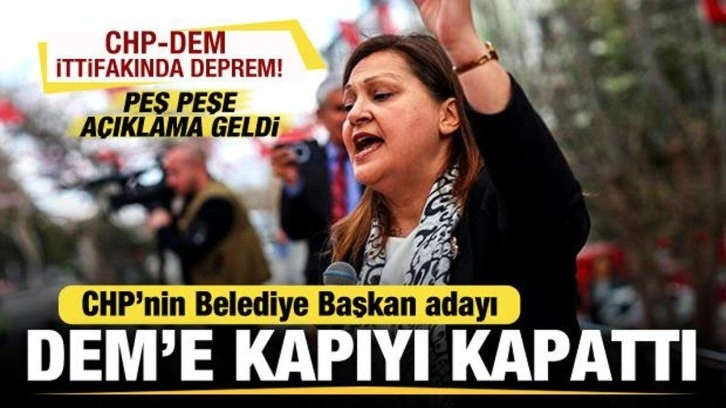 CHP'nin Afyon adayı Köksal, 'DEM'e kapıyı kapattı! Özel ve DEM'den peş peşe açık