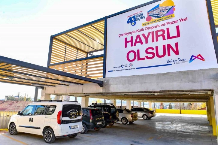 Çok amaçlı ’Çamlıyayla Katlı Otopark’ kullanıma açıldı