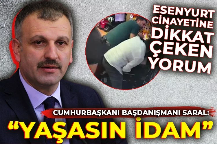 Cumhurbaşkanı Başdanışmanı Saral'dan 'tekel cinayeti' yorumu