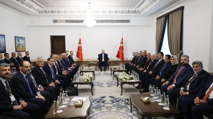 Cumhurbaşkanı Erdoğan, Irak Türkmen ve Sünni toplumu temsilcilerini kabul etti