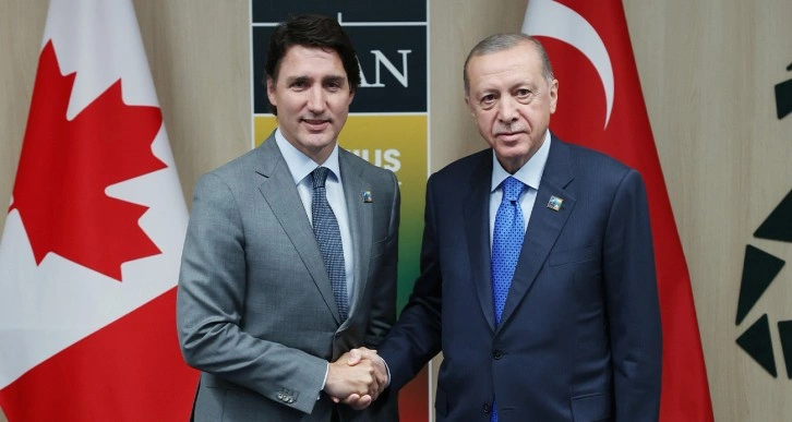 Cumhurbaşkanı Erdoğan, Kanada Başbakanı Trudeau ile görüştü