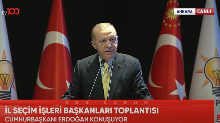 Cumhurbaşkanı Erdoğan konuşuyor