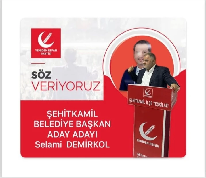 DEMİRKOL ŞEHİTKAMİL İÇİN ADAY ADAYLIK BAŞVURUSUNU YAPTI 