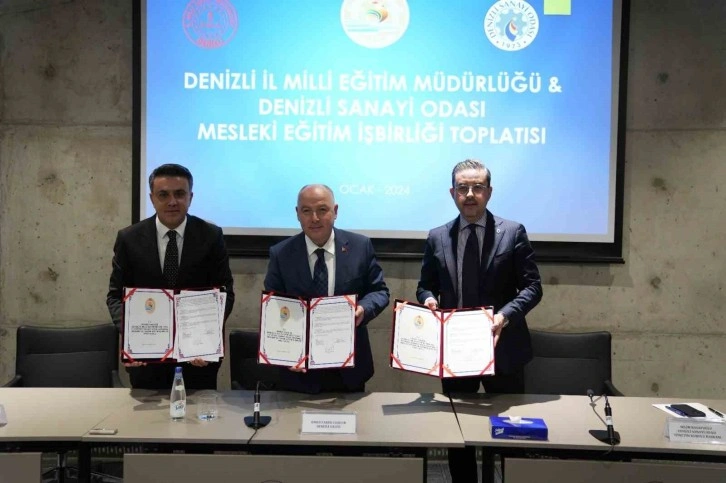 Denizli’de Mesleki Eğitim ve İş Birliği protokolü imzalandı