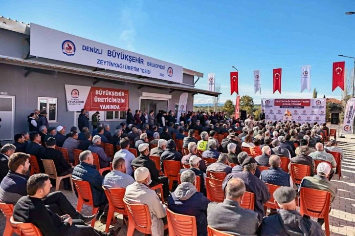 Denizli’de Zeytinyağı Üretim Tesisi hizmete girdi