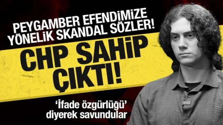 Diamond Tema'ya CHP'den destek geldi: Peygamber Efendimize hakarete sahip çıktılar!