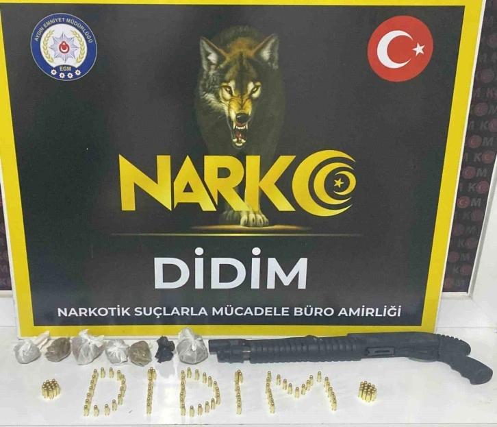 Didim’de pompalı tüfek ve 100 adet fişek ele geçirildi