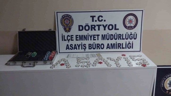 Dörtyol’da iş yerinde kumar oynayan şahıslara 38 bin 550 lira idari para cezası uygulandı