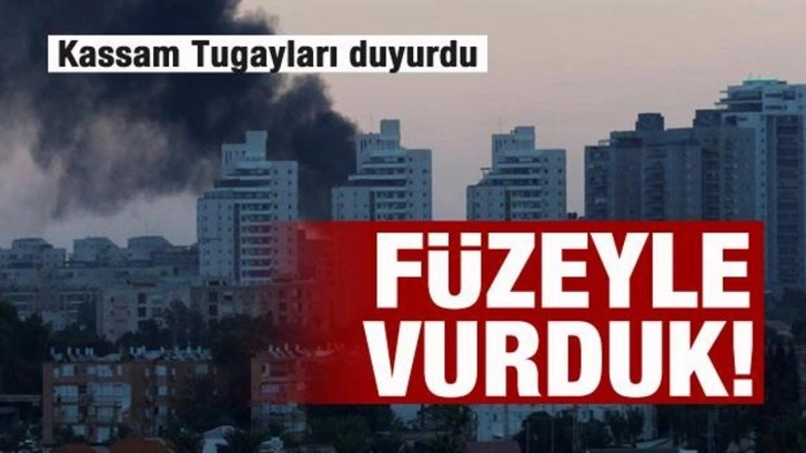 Dünya son dakika geçti! Kassam Tugayları duyurdu: Füzeyle vurduk