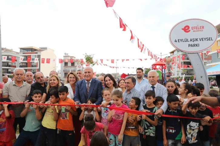 Efeler’de 4 Eylül Aşık Veysel Parkı açıldı