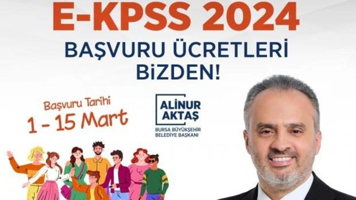 EKPSS başvuru ücretleri de Büyükşehir’den