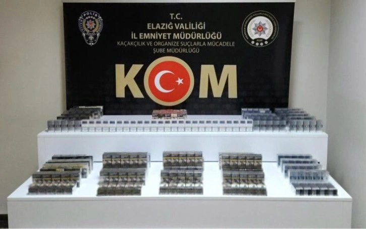 Elazığ’da stepneye zulalanmış 610 paket kaçak sigara ele geçirildi