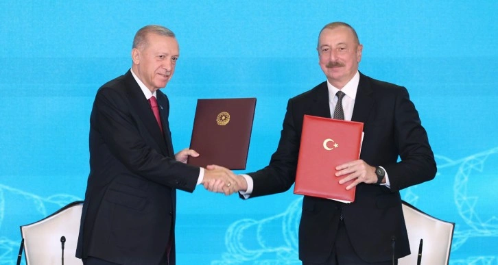 Erdoğan ve Aliyev, Iğdır-Nahçıvan Doğalgaz Boru Hattı temelini attı