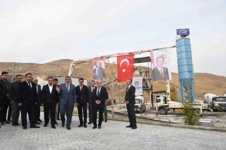 Esenlik Şirketine ait beton santrali üretime başladı