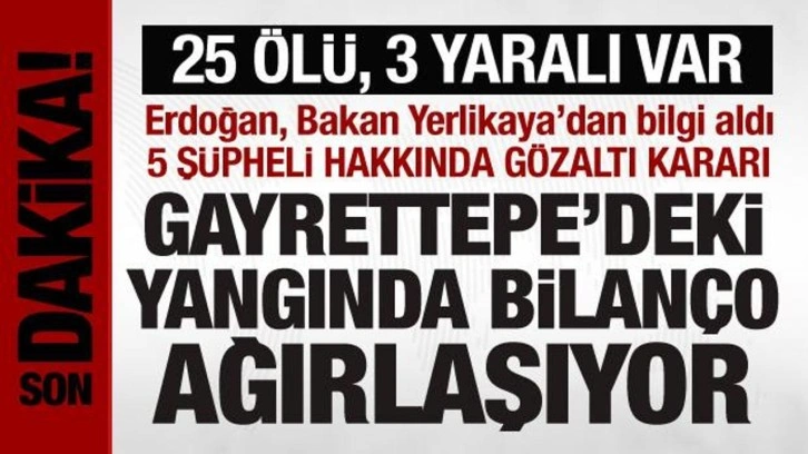 Gayrettepe'de gece kulübünde yangın: 25 kişi hayatını kaybetti