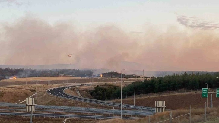 Gelibolu’daki yangın askeri bölgede devam ediyor