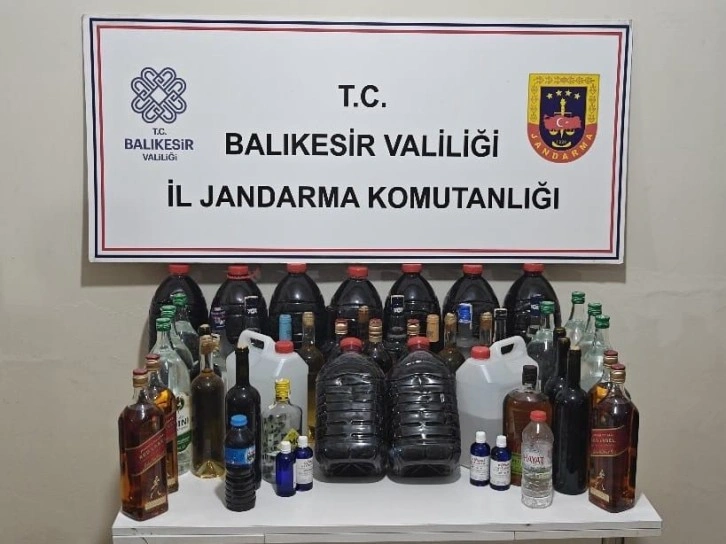 Gönen’de sahte kaçak içki ticareti operasyonunda 1 kişi yakalandı