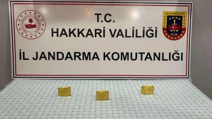 Hakkari'de 3 kilo altın ele geçirildi! Valilikten açıklama