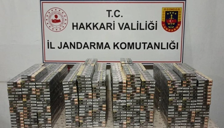 Hakkari’de çok sayıda kaçak malzeme ele geçirildi