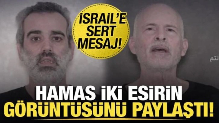 Hamas, 2 İsrailli esirin görüntüsünü paylaştı: 