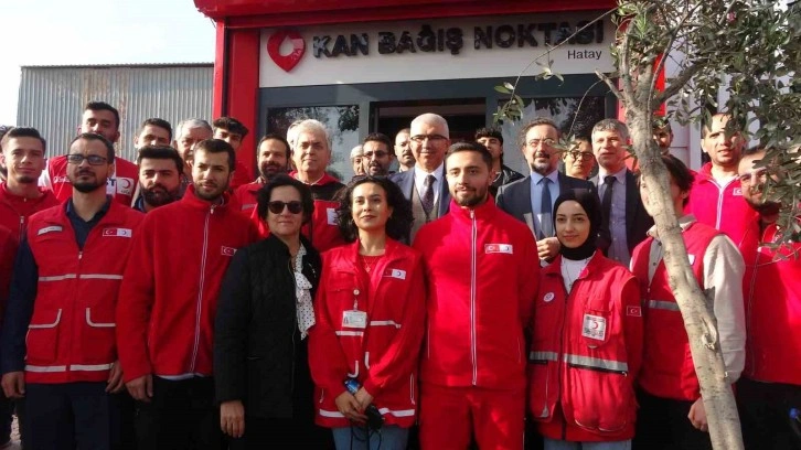 Hatay’da ‘Kan Bağış Noktası’ açıldı