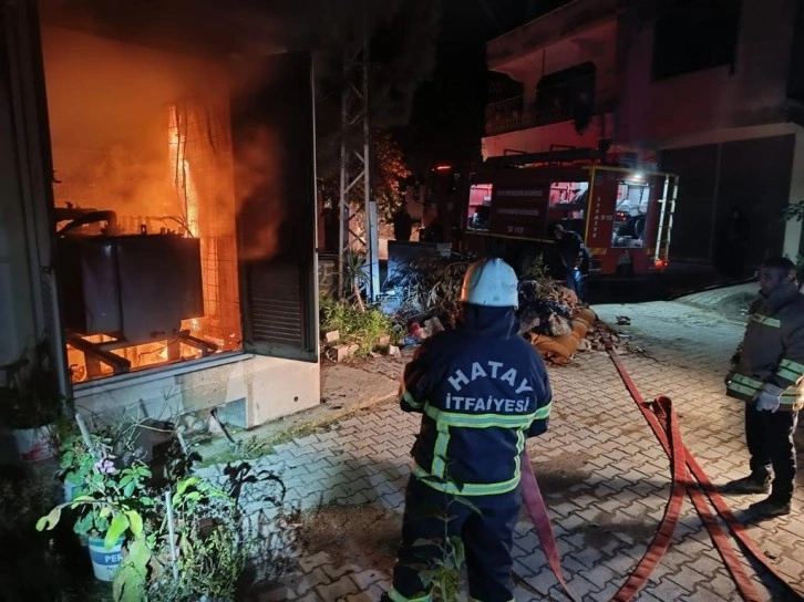 Hatay’da trafo yangını çıktı