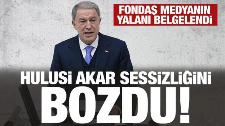 Hulusi Akar sessizliğini bozdu! Mikrofon polemiğine son noktayı koydu