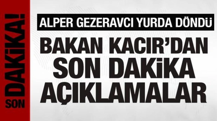 İlk Türk astronotumuz Alper Gezeravcı yurda döndü: Bakan Kacır açıklama yapıyor