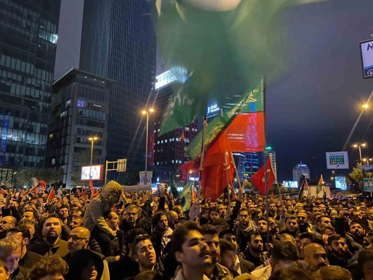 İsrail Başkonsolosluğu önünde protesto