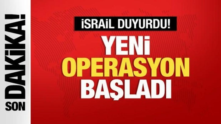 İsrail, Gazze'yi ortadan bölen koridora "operasyon" başlattığını duyurdu