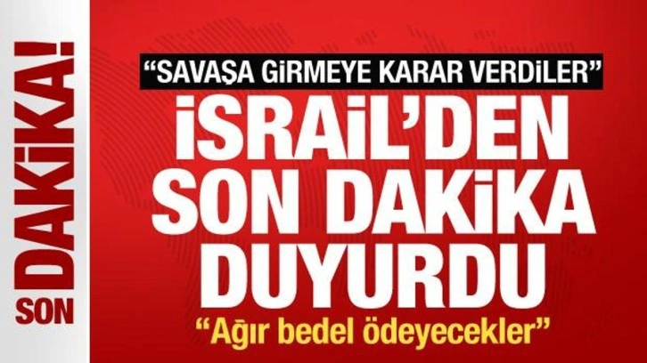 İsrail'den son dakika Hizbullah duyurusu: Savaşa girmeye karar verdiler